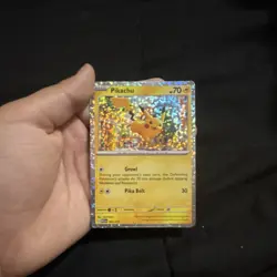 Pokemon Pikachu Holo Promo Card McDonald's 2023 70 HP 006/015 Basic - Image 4