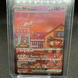 MEW EX #053 SCARLET & VIOLET PROMO FULL-ART POKEMON CARD - Image 1