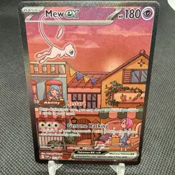 MEW EX #053 SCARLET & VIOLET PROMO FULL-ART POKEMON CARD - Image 3