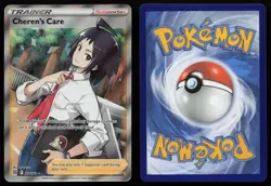 Cheren's Care 168/172 Ultra Rare Brilliant Stars Pokemon NM - Image 3