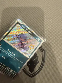 Pokemon Paldean Wooper 180/091 SV: Paldean Fates Shiny Rare Holo Card - Image 3
