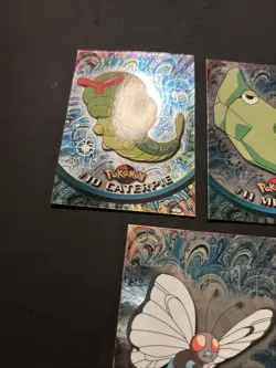 Pokemon: Topps (TV Animation)- 3 Card Foil Lot: Butterfree Evo Line - Image 2