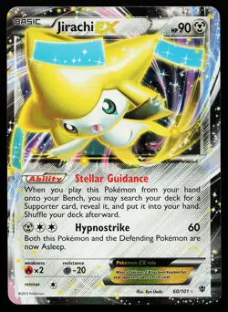 Jirachi EX 60/101 Holo Plasma Blast Pokemon Card - Image 1