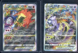 Pokemon TCG SWSH UPC SWSH262 Charizard VSTAR + CZ Mewtwo GG70 - Image 1