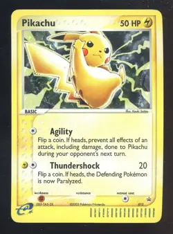 Pokemon TCG Nintendo Black Star Promo #012 Pikachu - Image 1