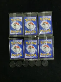 2025 Pokemon TCG S-Chinese Snorlax Pikachu Ball Holo Coin Sealed Lot*12 AT88 - Image 2