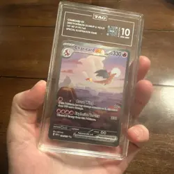 Pokemon 2023 Charizard ex 199/165 SIR Scarlet & Violet 151 GEM MINT TAG 10 - Image 3