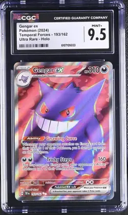 Pokemon Gengar ex Temporal Forces Ultra Rare #193 CGC 9.5 MINT+ - Image 1