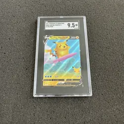 2021 Pokemon Celebrations SGC 9.5 #008 Surfing Pikachu V Ultra Rare - Image 1