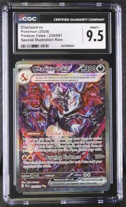 CGC 9.5 Charizard EX 234/091 Pokemon Paldean Fates Alt Art English SIR - Image 1