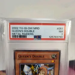 Queen's Double MRD-051 Metal Raiders Unlimited Common Yu-Gi-Oh TCG PSA 7 - Image 2
