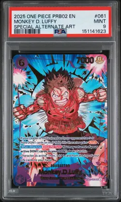 Monkey D. Luffy EB02-061 Special Alternate Art One Piece PSA 9 *623 - Image 1