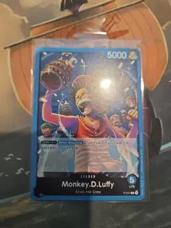 One Piece TCG Monkey.D.Luffy P-047 Sealed Battle Kit Trophy Promo - Image 1