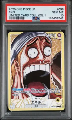 Enel OP05-098 One Piece Base Shop Promo Card Collection #098 GEM MINT PSA 10 - Image 1
