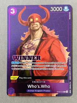Who's.Who (Tournament Pack Vol. 3) [Winner] PR One Piece Promo ST04-01 NM - Image 1