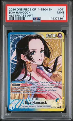 2026 One Piece OP14-EB04 Boa Hancock Legends Alternate Are #041 PSA 9 - Image 1