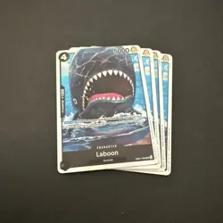 4x One Piece EB01-048 SR Laboon - English - Foil - Playset - TCG - NM - Image 1