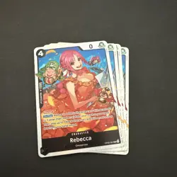 4x Rebecca OP05-091 SR - One Piece TCG English Playset Near Mint PRB-02 - Image 1
