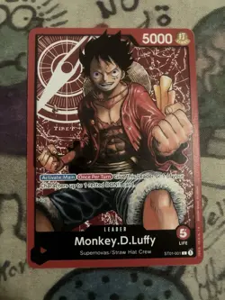 Monkey.D.Luffy ST01-001 One Piece TCG Starter Deck Straw Hat Crew Non Foil LP - Image 1