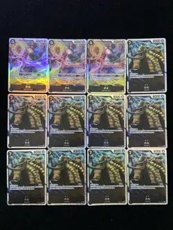 2025 One Piece TCG S-Chinese OP04-083 OP08-084 SR Jack Sabo Holo Lot*12 LU57 - Image 1
