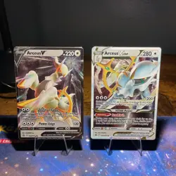 Pokemon Arceus V 123/172 & Arceus VSTAR 124/172 Metal Cards Lot of 2 - Image 1