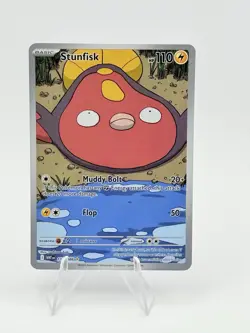 Pokemon Stunfisk Illustration Rare White Flare English Card 118/086 - Image 1