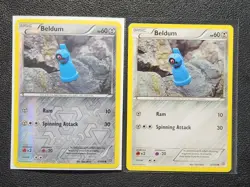 2x Beldum 47/98 (1 reverse holo) Pokemon card XY Ancient Origins common NM - Image 1
