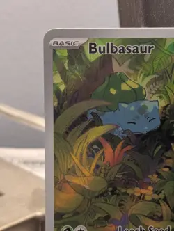 Pokemon TCG Bulbasaur Holo Card 166/165 Scarlet & Violet 151 Illustration Rare - Image 3