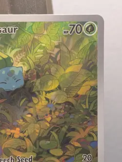 Pokemon TCG Bulbasaur Holo Card 166/165 Scarlet & Violet 151 Illustration Rare - Image 4