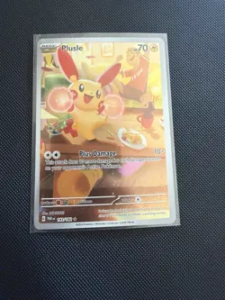 Pokemon TCG Plusle Illustration Rare Card 193/182 Sv04: Paradox Rift - Image 1