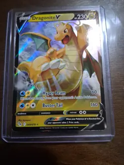 Pokemon Dragonite V 049/078 Pokemon GO Ultra Rare (Full Art) Holo Card NM - Image 1