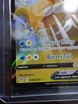 Pokemon Dragonite V 049/078 Pokemon GO Ultra Rare (Full Art) Holo Card NM - Image 3
