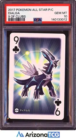 Pokemon 2017 Dialga 9 Of Clubs All Star Playing Cards Japanese GEM MINT PSA 10 - Image 1