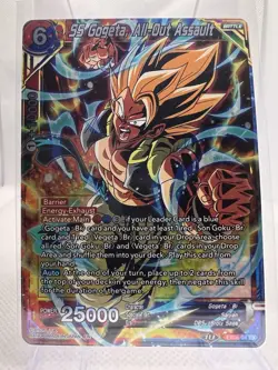SS Gogeta, All-Out Assault EX08-04 Dragon Ball Super Card Game TCG Expansion - Image 1
