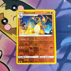 Charizard 025/185 Reverse Holo Rare Vivid Voltage Pokemon Card - Image 1