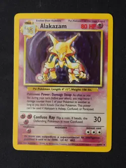 Alakazam 1/102 Base Set Holo Pokemon Card - Image 1