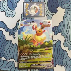 Flareon VMAX SWSH180 JUMBO OVERSIZED Black Star Promo Pokemon Card - Image 1