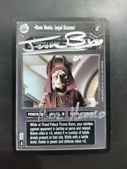 Star Wars CCG - Autograph Signed Card - Rune Haako By Jerome Blake - Image 1