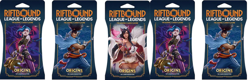 Riftbound League Of Legends Origins TCG Sleeved 14-Card Booster Pack LOT OF 5 - Image 1
