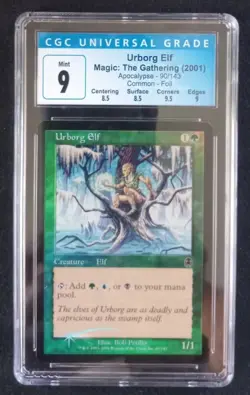 Mtg Urborg Elf (CGC) 9 Apocalypse Foil [2001] - Image 1