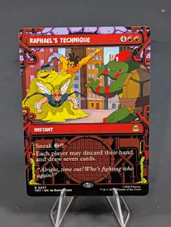 Raphael's Technique Showcase Teenage Mutant Ninja Turtles MTG #237 Regular Rare - Image 1