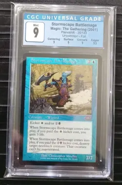 Mtg Stormscape Battlemage. (CGC) 9 Planeshift Foil. [2001] - Image 1