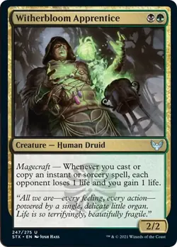 MTG Witherbloom Apprentice 247 Strixhaven: School of Mages Magic - Image 1