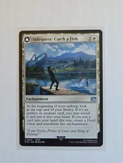 Sidequest: Catch a Fish - Final Fantasy - NM - MTG Magic - Uncommon - Enchant - Image 1