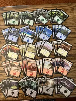 Mtg M10 Basic Land Lot x80 Magic the Gathering Core 2010 Basic Land 4x Each Art - Image 1