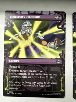 3x Shredder's Technique (Showcase + Foil) Teenage Mutant Ninja Turtles TMNT MTG - Image 2