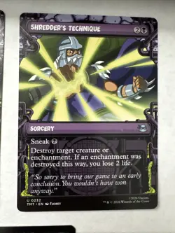 3x Shredder's Technique (Showcase + Foil) Teenage Mutant Ninja Turtles TMNT MTG - Image 3