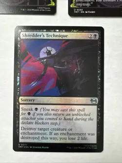 3x Shredder's Technique (Showcase + Foil) Teenage Mutant Ninja Turtles TMNT MTG - Image 4