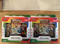 Two Pokemon TCG First Partner Illustration Collection Series 1 Boxes New/Sealed - Image 1