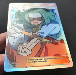 Channeler 232/236 Unified Minds SM FULL ART Trainer HOLO RARE Pokemon Card LP - Image 4